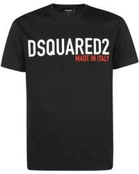 DSquared² - Tops ,Zwart ,Katoen Zwarte Cool Fit T-Shirt - Lyst