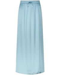 Herno - Satin a-linien-rock mit schlitz - Lyst