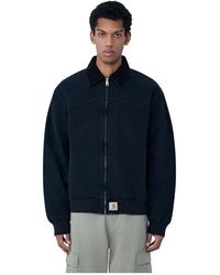 Carhartt - Jassen ,Zwart ,Katoen Og Santa Fe Jacket - Lyst