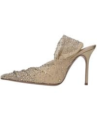 Gedebe - Slingback-Pumps Aus Tüll Und Strass - Lyst