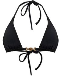 Versace - Badmode ,Zwart ,Polyester Bikini Top - Lyst