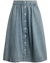 Ralph Lauren - Denim Skirts - Lyst