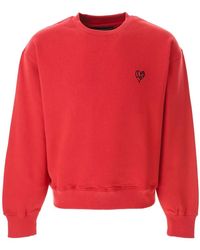 ANDERSSON BELL - Hoodies & Sweatvesten ,Rood ,Katoen Adsb Heart Sweatshirt - Lyst