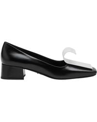 Prada - Schoenen ,Zwart ,Zwarte Hak Decollete Schoenen - Lyst
