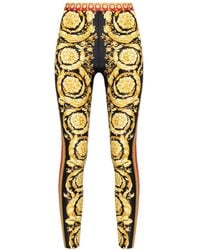 Versace - Leggings Mit Barocco-Druck - Lyst
