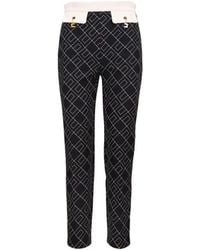 Elisabetta Franchi - Slim-Fit Trousers - Lyst