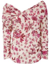 Isabel Marant - Overhemden ,Veelkleurig ,Chiffon Brunille Blouse - Lyst