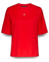 Elena Miro - T-Shirt Mit Kleiner Strass-Libelle - Lyst