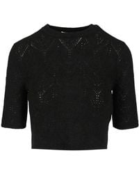 P.A.R.O.S.H. - Round-Neck Knitwear - Lyst