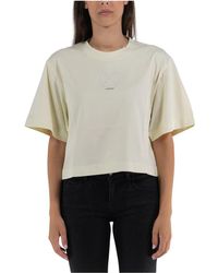 Off-White c/o Virgil Abloh - Kurzes T-Shirt mit kleinen Pfeilperlen - Lyst