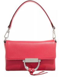 Abro⁺ - Tassen ,Rood ,Leer Rode Leren Schoudertas Met Metalen Details - Lyst