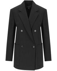 Weekend by Maxmara - Jassen ,Zwart ,Wol Veloce Double-Breasted Blazer - Lyst