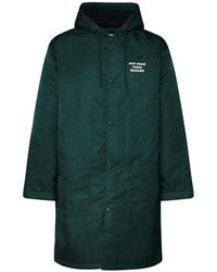 Drole de Monsieur - Jassen ,Groen ,Donkergroene Winddichte Parka Jas - Lyst
