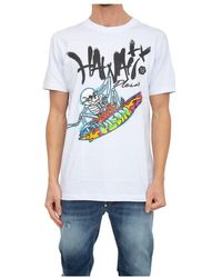 Philipp Plein - Tops ,Wit ,Katoen Klassiek T-Shirt - Lyst