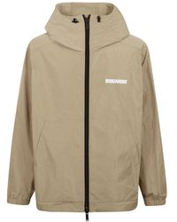 DSquared² - Sportliche Jacke Mit Reißverschluss Und Logo-Print - Lyst