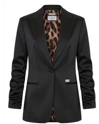 Philipp Plein - Jassen ,Zwart ,Polyester Cady Cargo Fit Blazer - Lyst