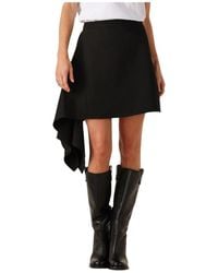 SELECTED - Rokken ,Zwart ,Leer Slfsylvie Hw Short Skirt B - Lyst