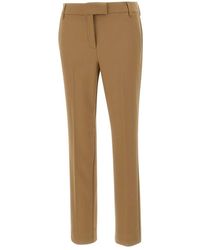 Marella - Broeken ,Bruin ,Leer Floria Broeken - Lyst