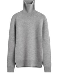 TOTEME - Pullover Mit Hohem Kragen Aus Doppelstrick - Lyst