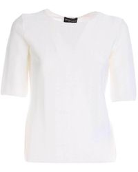 Uomo Giorgio Armani Maglia con intarsio a righe Fantasia | Maglieria •  HeveaCafe