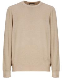 Fay - R wollpullover mit besticktem logo - Lyst