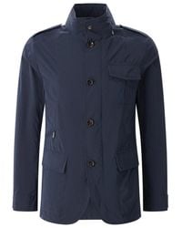 Moorer - Jassen ,Blauw ,Leer Light Jacket - Lyst