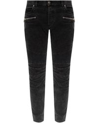 Balmain - Tapered leg jeans - Lyst