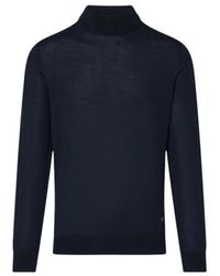 Liu Jo - Truien & Vesten ,Blauw ,Wol Merino Wol Trui Met Col - Lyst