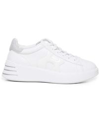 Hogan - Witte Sneakers Met H Logo Detail - Lyst