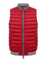 Herno - Jassen ,Rood ,Stijlvolle Vest - Lyst