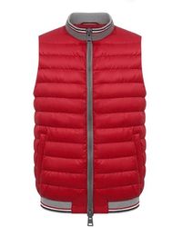 Herno - Jassen ,Rood ,Stijlvolle Vest - Lyst