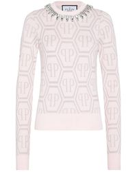 Philipp Plein - Pullover Rundhals Monogram - Lyst