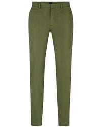 BOSS - Broeken ,Groen ,Katoen Chino Kaito 1 - Lyst