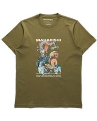 Maharishi - Organisches t-shirt mit doppel-drachen - Lyst