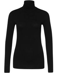 Marc Cain - Truien & Vesten ,Zwart ,Elegante Coltrui - Lyst