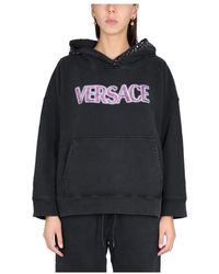 Versace - Sweatshirt Met Studs - Lyst