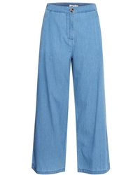 Ichi - Wide Jeans - Lyst