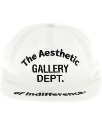 GALLERY DEPT. - Accessoires ,Wit ,Katoen Logo Geborduurde Cap - Lyst