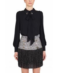Elisabetta Franchi - Separable Dress With Shirt And Fringed Skirt - Lyst