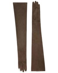 Max Mara - Mas Estremo Lange Suède Handschoenen - Lyst