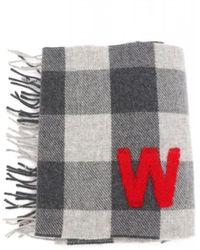 Weekend by Maxmara - Houndstooth Wollen Sjaal - Lyst