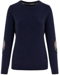 Barbour - Truien & Vesten ,Blauw ,Katoen Pendle Crew - Lyst