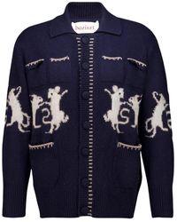 BAZISZT - Truien & Vesten ,Blauw ,Kasjmier Cashmere Mice Cardigan - Lyst
