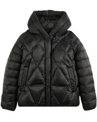 Fay - Jassen ,Zwart ,Piumino Argyle Degradé Con Cappuccio - Lyst