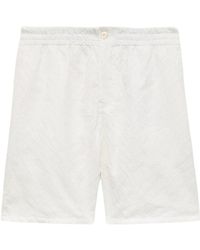 KENZO - Korte Broeken ,Wit ,Katoen Tiger Elasticated Shorts - Lyst