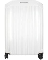 Piquadro - Grauer Polycarbonat Trolley Vintage-Effekt - Lyst