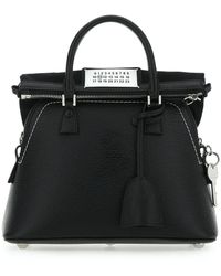 Maison Margiela - Schwarze leder mini 5ac handtasche - Lyst