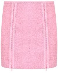 ROTATE BIRGER CHRISTENSEN - Textured Mini Skirt - Lyst