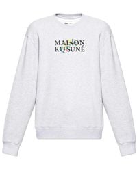 Maison Kitsuné - Sweatshirt mit Logo - Lyst