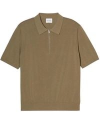Closed - Korte Mouw Rits Polo Met Geborduurd Logo - Lyst